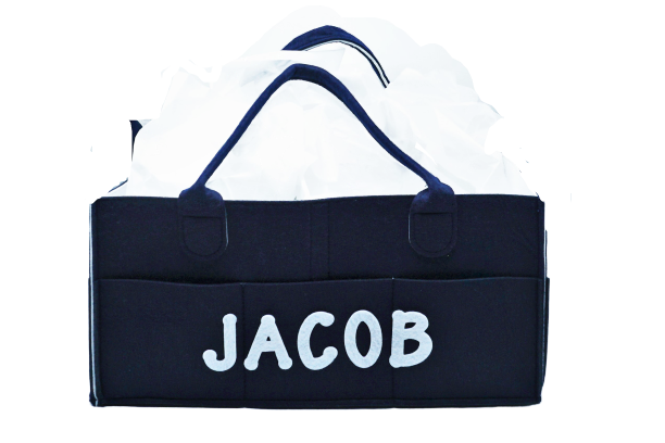 Diaper Caddy (Navy/White)