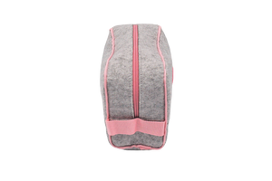 Felt Bag (Gray/Pink)