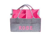 Load image into Gallery viewer, Diaper Caddy (Gray/Pink)
