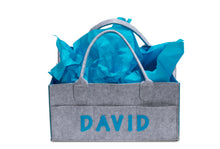 Load image into Gallery viewer, Diaper Caddy (Gray/Blue)
