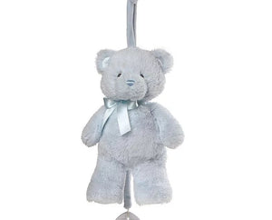 Musical Pullstring Teddy Bear (Blue)