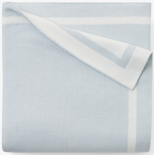 Reversible Tuxedo Blanket (Blue)